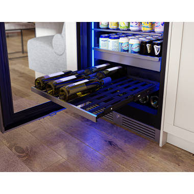Zephyr Presrv 24 in. 132-Bottle Dual Zone Full Size Panel Ready Wine Cooler