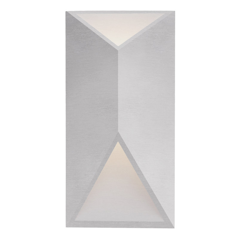 LED Wall Light, Brushed Nickel, 12'' H x 6'' W x 3'' D