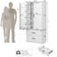 Armoire de rangement pour salle de bain polyvalente 71 po de style campagnard-1723135917
