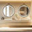 Round Led Bathroom Mirror, Wall Mounted Hanging Vanity Makeup Mirror With Leather Strap, Dimmable 3 Color Temperatures, Anti-fog And Memory Function, Wall Mounted Led Lighted Mirror-1034467869