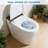 Smart Bidet Toilet with Built-In Tank – Auto Lid, Auto Flush, Heated Seat, Foot Sensor, Warm Dryer, Remote, Instant Warm Water – White-130451977