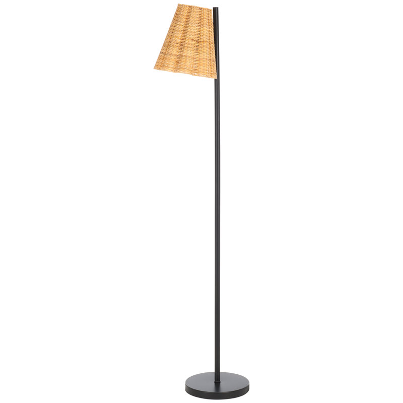 Lampe sur pied en canne et fer Vincente