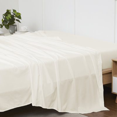 Single Flat/Top Sheet Only, Ultra Soft Double Brushed Microfiber