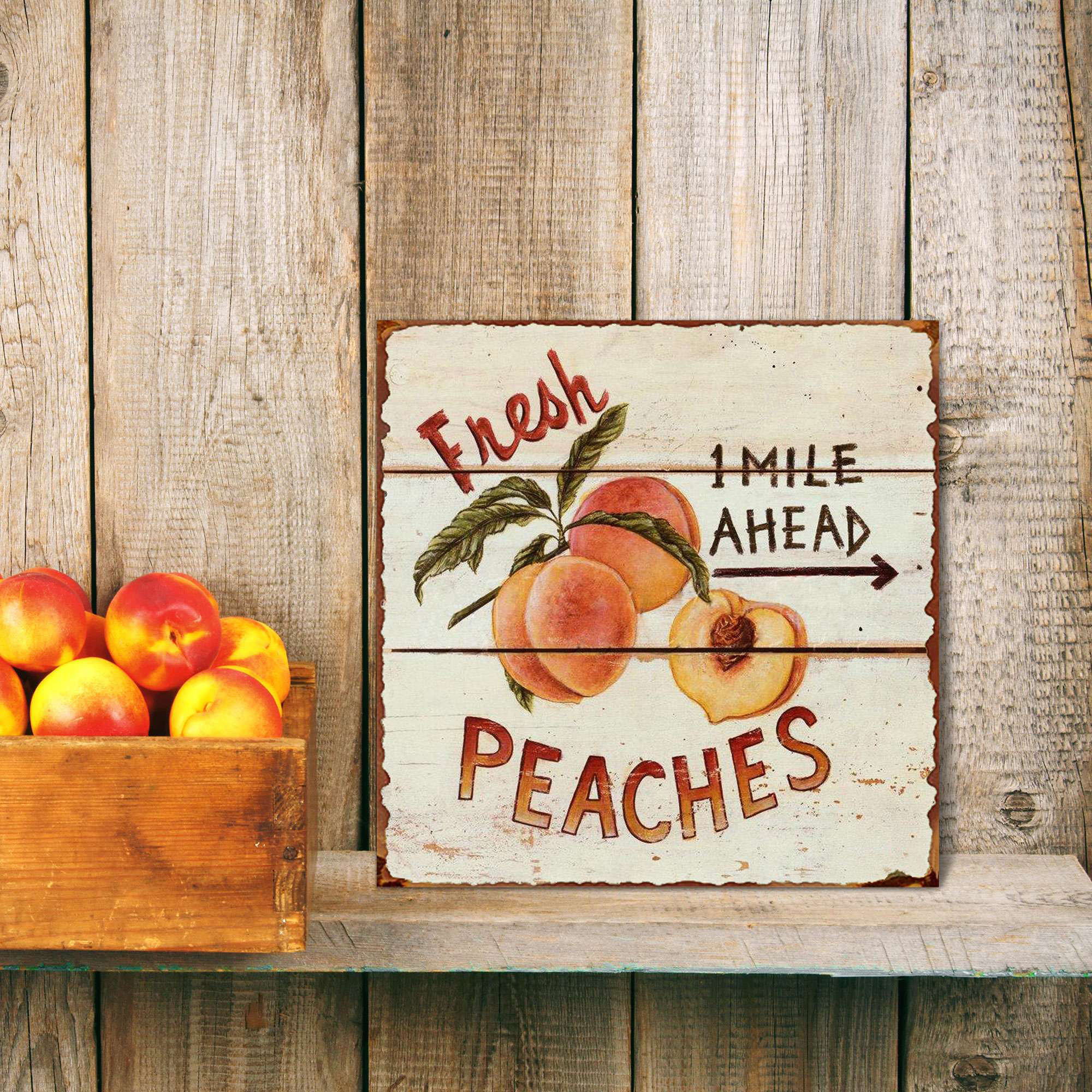 I Got My Peaches Out In Georgia Print, Peaches Wall Art, Georgia Peach Print