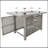 43" Propane Gas Fire Pit Table, 60000 BTU Rectangular Open Weave Wicker Fire Pit With Glass Wind Guard For Outside Patio Deck Garden Backyard-113988196