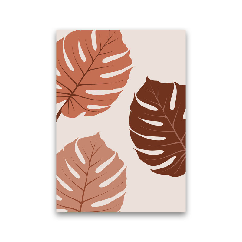 Monstera Leaf 01 - Print, No Framed, 59.4cm H x 42cm W x 4cm D