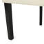 Chaises de salle à manger en tissu beige (2) - Contemporain avec capitonnage sans pieds et pieds fuselés, assemblage requis (2) avec coutures en losange