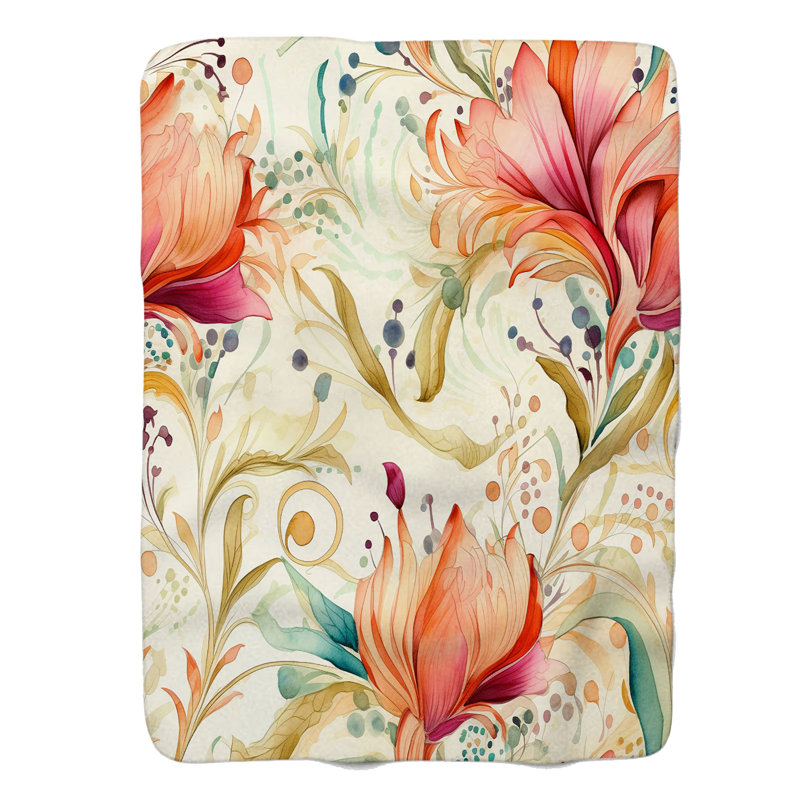 Color Burst - couverture en sherpa de qualité supérieure 1 pièce, Lit simple