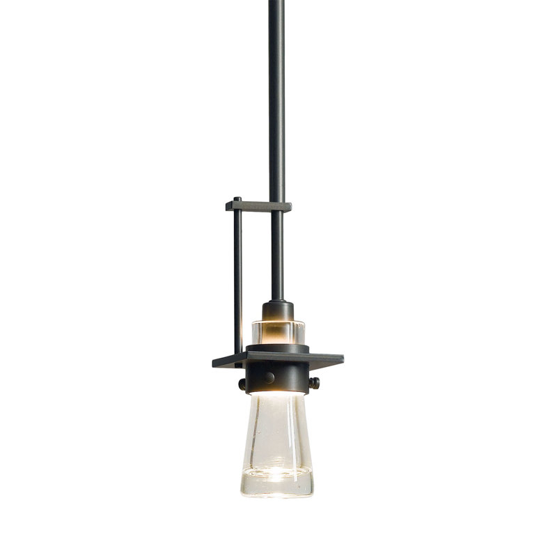 Erlenmeyer Mini Pendant, Dark Smoke, Small: 12.5" - 57.5"