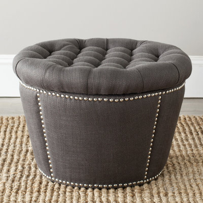 Repose-pieds de rangement rond 23,6 po