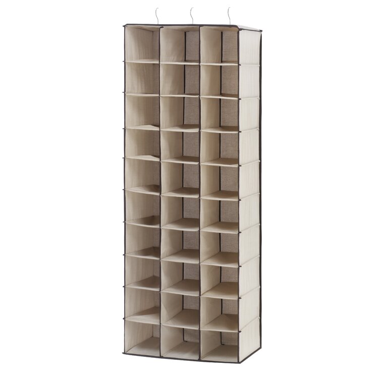 Whitmor 24 Stackable Wide 2 Shelf Storage Organizer Brown