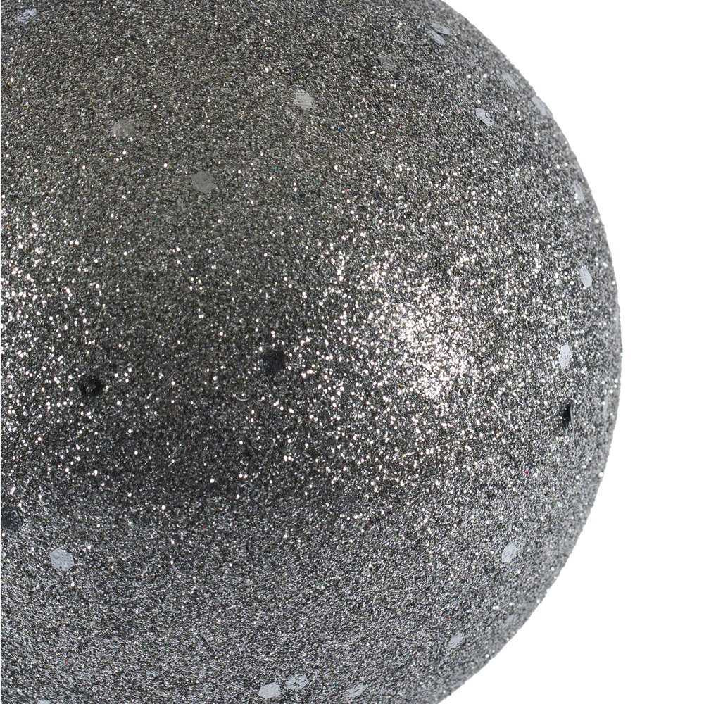 Holiday Décor Ball Ornament, 4" H x 4" W x 4" D, Limestone