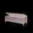 Charcoal Accent Seat For Home - 18.5"H X 49"W Bench With Plywood And Soft Close Interior Storage-641685253