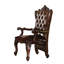 Ensemble de deux fauteuils de salle à manger capitonnés en similicuir brun et séquoia-1766355404-1766355406