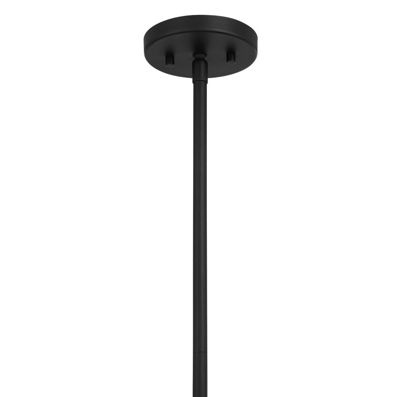 Luminaire suspendu en cachemire 5 lumières Antolini, Noir