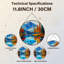Panneau de vitrail 12 "H Mountain Lake-2026145177