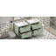Ensemble de meuble-lavabo mural de style moderne avec double meuble-lavabo Liora