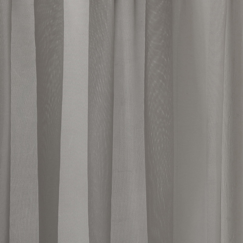 Écharpe de fenêtre en voile transparent Monona, Gris anthracite