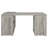 Tona Grey Driftwood 3-Drawer L-Shape Desk-2118553323