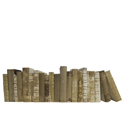 Decorative Books - Vintage Paper & String Books - Tan Books By The Foot