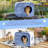 Insulated Outdoor Cat House Waterproof, Blue