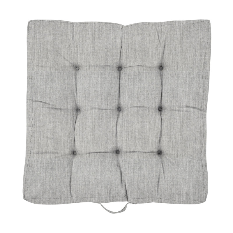 Sunbrella® Indoor/Outdoor Floor Pillow, Granite, 24" H x 24"W