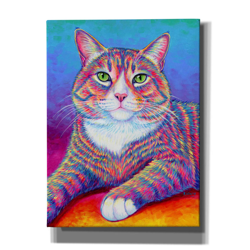 Sur toile, H 54 po x l 40 po x P 1,5 po