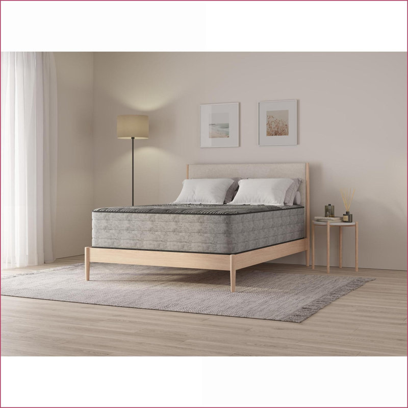 Mattresses 14\" Pure Ice Plush Quilted Queen Mattress - Cooling, Copper/Gel Infusion | Foam+Spring | Black, Queen