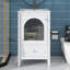 Meuble-lavabo de 20 po avec lavabo, armoire de salle de bain avec porte en verre