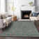 Premium Machine Washable Prisco Teal Rug