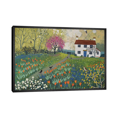 Spring At Tulip Cottage by Jo Grundy - Painting on Canvas