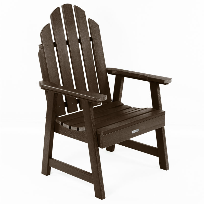 Chaise Adirondack en plastique / résine Rialto, Gland de chêne vieilli