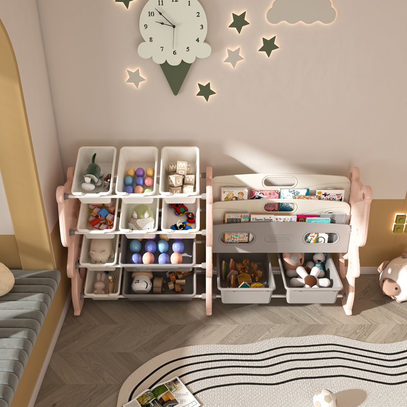 Rangement pour jouets pour enfants, Rose