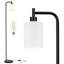 Lampe sur pied industrielle moderne gris-noir - Design épuré avec ampoule DEL et interrupteur à pédale-1722682364-1722682353