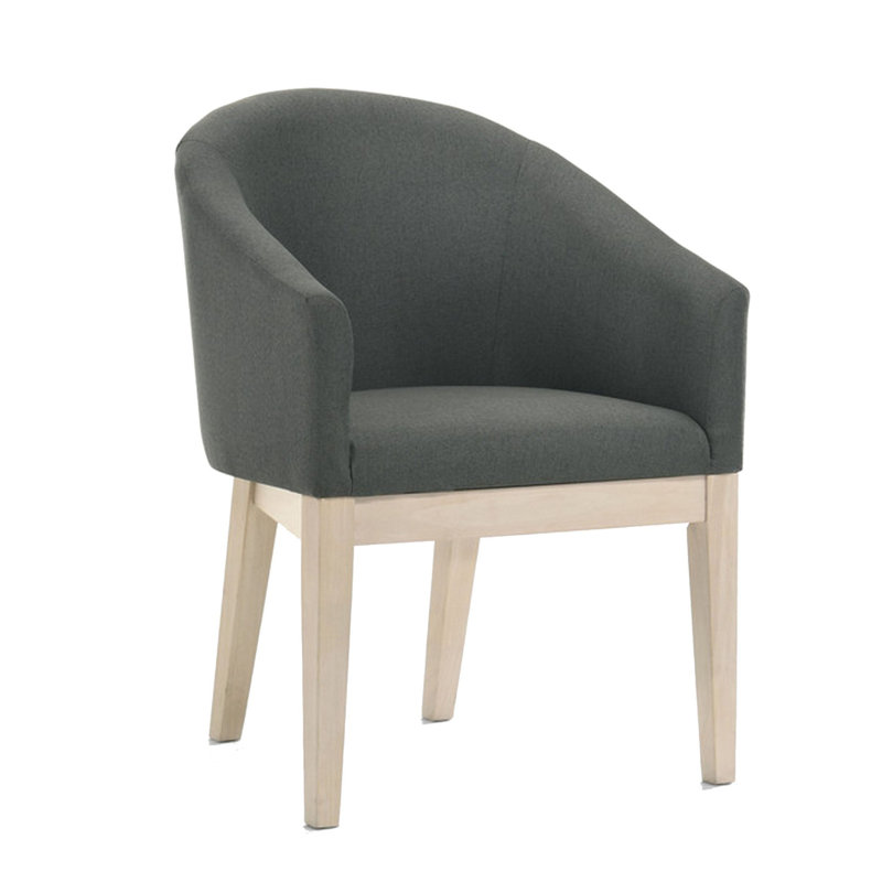 Ensemble de 23 chaises d'appoint en bois 23 pouces, dossier et sièges rembourrés courbés, gris