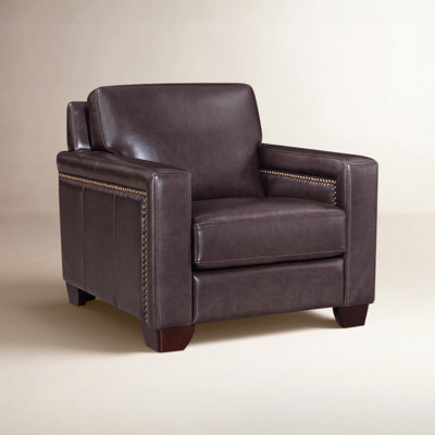 Tryston Genuine Leather Armchair