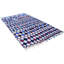 Tapis blanc cassé / marron / bleu One-of-a-Kind 4 pi 8 po x 8 pi 4 po années 1980