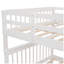 Lit superposé double avec lit gigogne, rangement et barrière de sécurité pour chambre à coucher, dortoir Stairway-1654281028