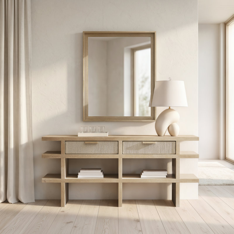 Table console Bernhardt Asana, H 32 po x l 72 po x P 16 po