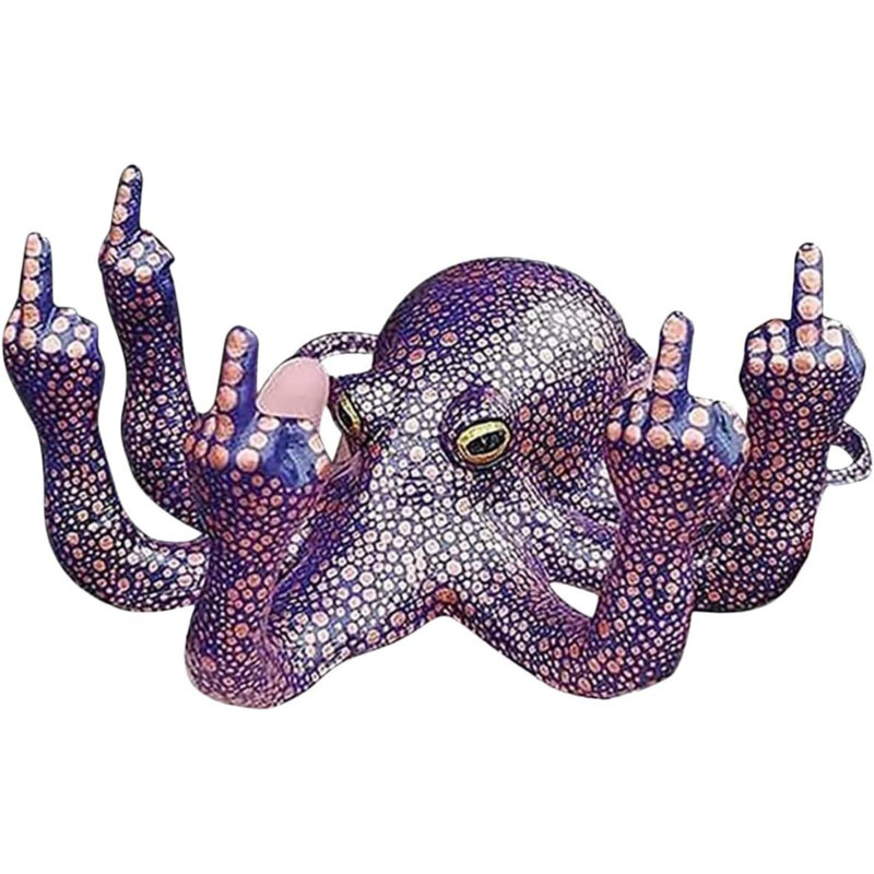 Kadynce Animals Resin Garden Statue, Purple