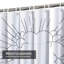 Rideau de douche noir avec 12 crochets-127341204