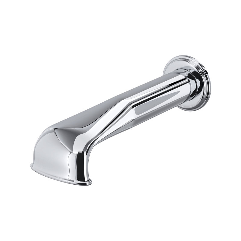 Edwardian™ Wall Mount Tub Spout, Without Handles, Polished Chrome