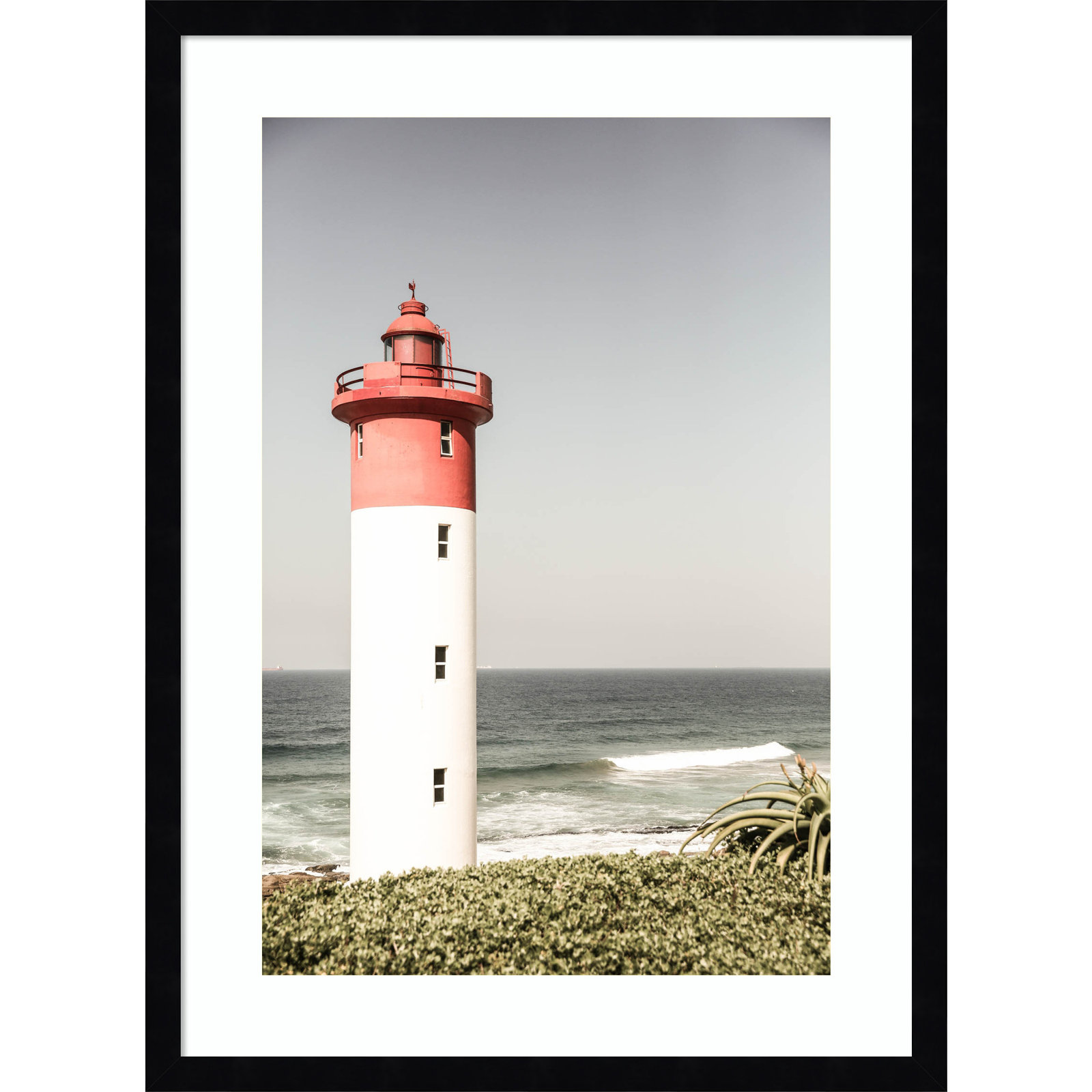 Daisey "Oyster Box Lighthouse" Print, Black, 25" H x 19" W