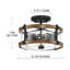 Plafonnier semi-encastré 2 lumières Duyen