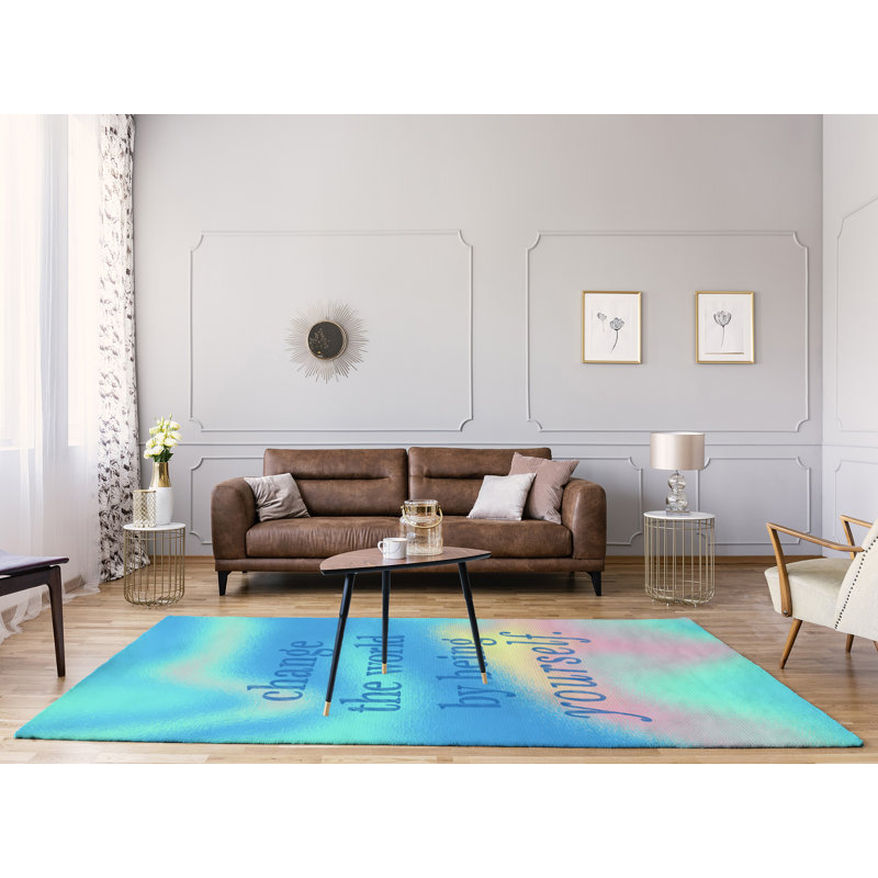 Quotes Chenille Indoor Rug, Rectangle 8' x 10'