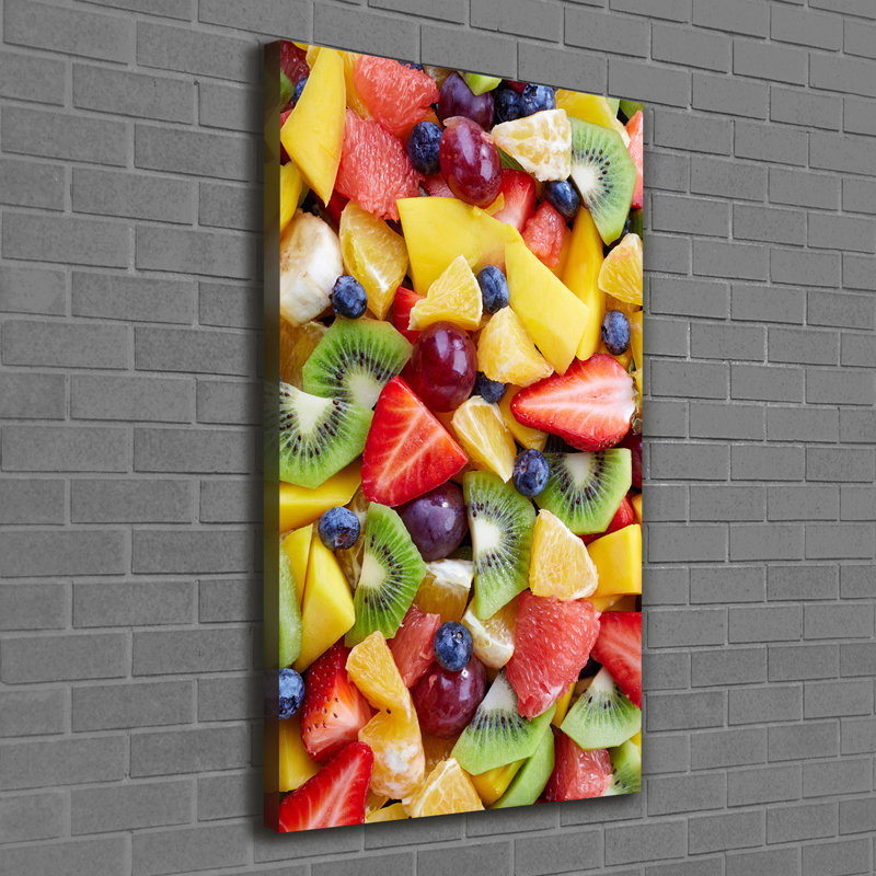 Clarkesville Chopped Fruit - Wrapped Canvas Print
