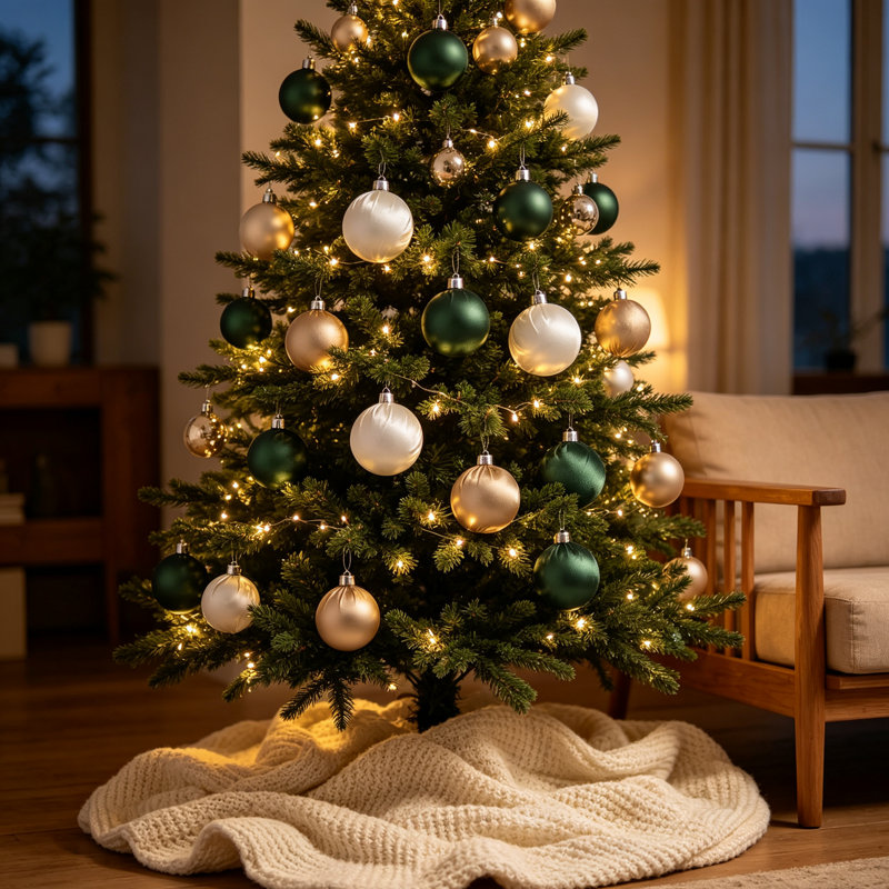 Ensemble de 12 boules de Noël en satin, incassables, de 6 cm (2,36 po), à suspendre au sapin pour décorer votre intérieur pendant les fêtes de fin d'année.