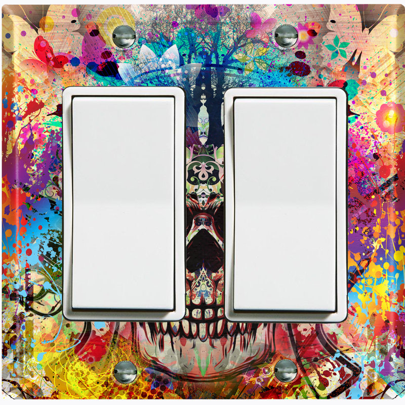 2 - Gang Toggle Light Switch Standard Wall Plate