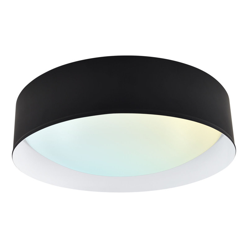 17-Inch LED Flush Mount Ceiling Light, 5CCT, 2420 Lumens, 34W CRI 90 Dimmable Ceiling Light Fixture With Interchangeable Canopy