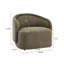 Chaise d'appoint courbée et rembourrée-345475063